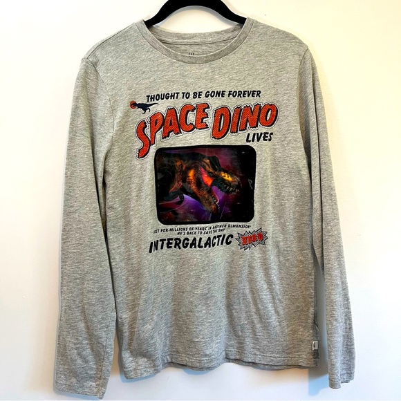 Gap Kids Interactive Dinosaur Lenticular Graphic T-Shirt Size XXL (14/16) EUC - Picture 1 of 10